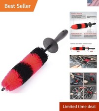 17'' Long Wheel Rim Brush - Scratch-Free Car Detailing Tool for All Vehicles
