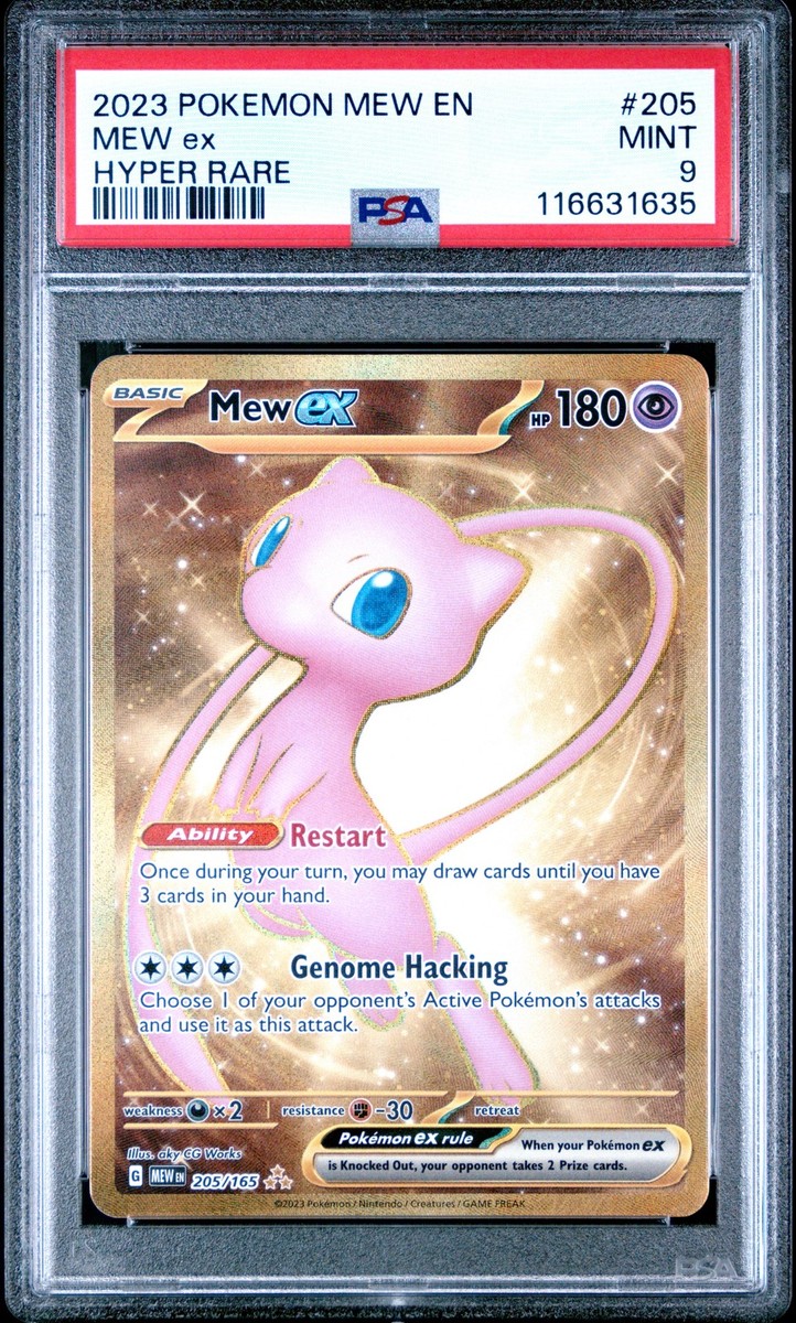 2023 POKEMON MEW EN-151 HYPER RARE #205 MEW EX PSA 9 | eBay