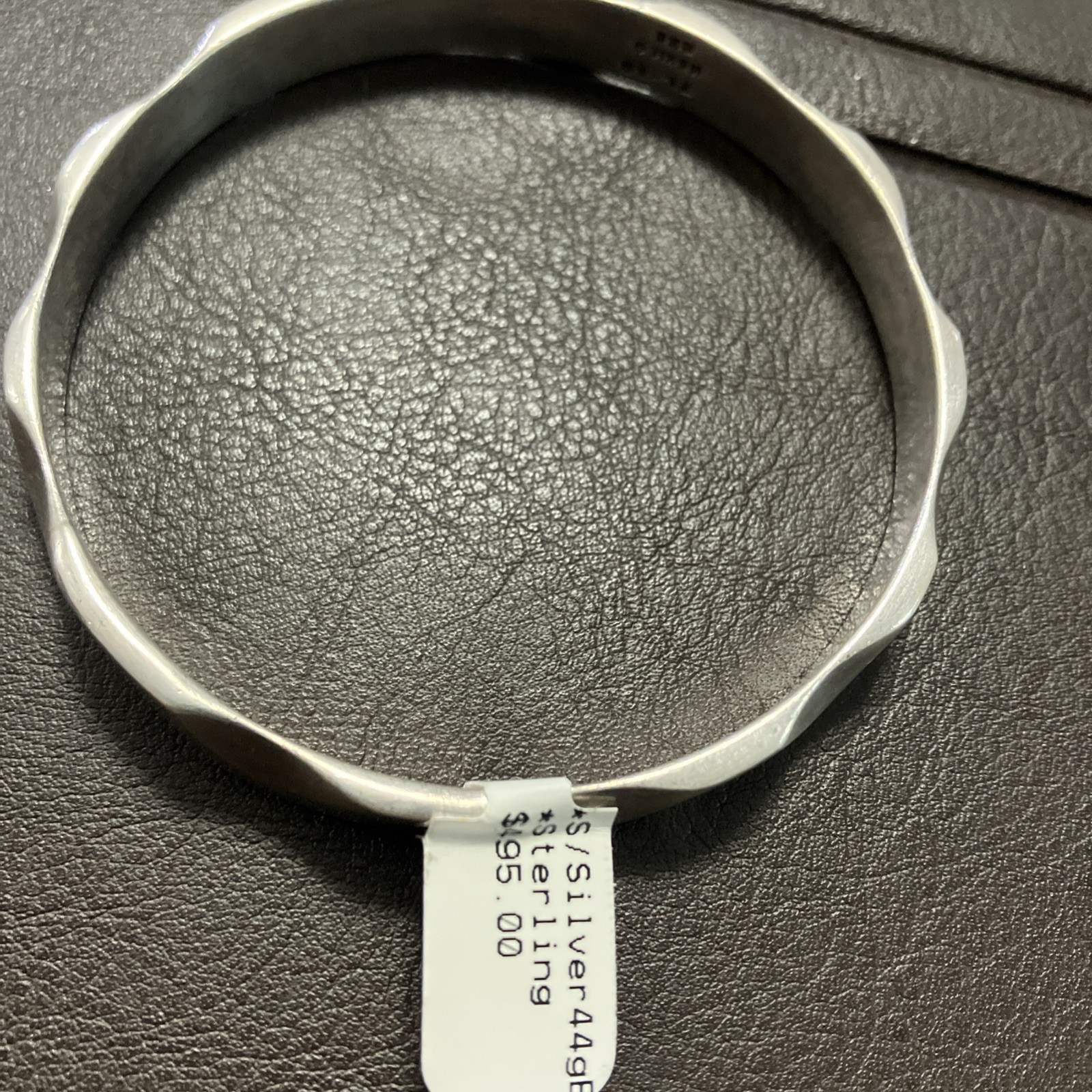 Sterling Silver Solid Bangle 44 Grams Natural Pat… - image 19