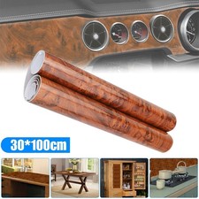 DIY Auto Innenraum Glänzend Holzmaserung Texturiert Aufkleber Folie Kfz Dekor -