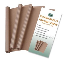 Teflon Sheets for Heat Press,Non-stick Reusable PTFE Teflon Paper Sheet Roll...