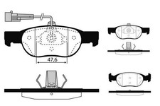 RAICAM Bremsbeläge Satz Vorne Bremsklötze für FIAT BRAVO I (182) BRAVA (182)