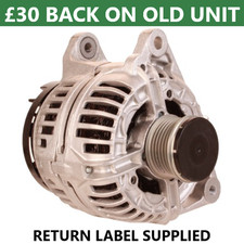 PORSCHE 911 997 3.6 TURBO ALTERNATOR 0124525107 99760300203 99760302201