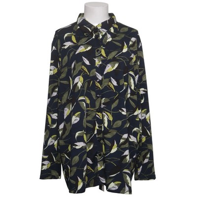 Kim & Co, Bluse, Größe: XL, Grün/Mehrfarbig, Elasthan/Polyester, Blumen #uRL