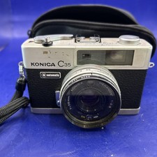 Konica C35 Flash Matic Rangefinder 35mm Film Camera UNTESTED  