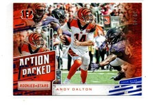 2018 Panini Rookies & Stars Action Packed True Blue /49 Andy Dalton #AP-15