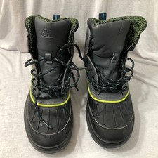 Nike ACG Boys Woodside High Gs Boots Gray/Black Lace Up Size 6Y