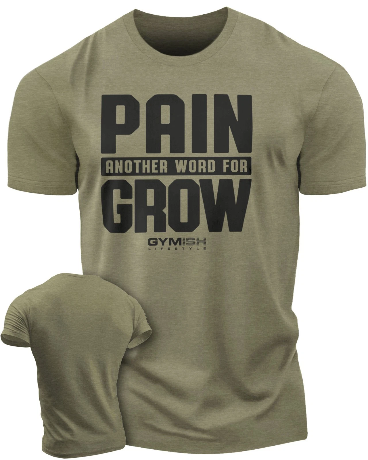 126. Pain for Grow Funny Motivational Workout Gym T-Shirt for Men