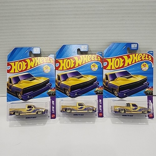 🔥 2026 Hot Wheels Mainline Gold Bounce'N Bass Series Layin' Low / Confezione da 3 - Foto 1 di 10
