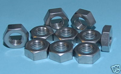 3/8 BSF Lock Nuts Stainless Semi Polished Norton BSA Vintage Triumph Velo AJS
