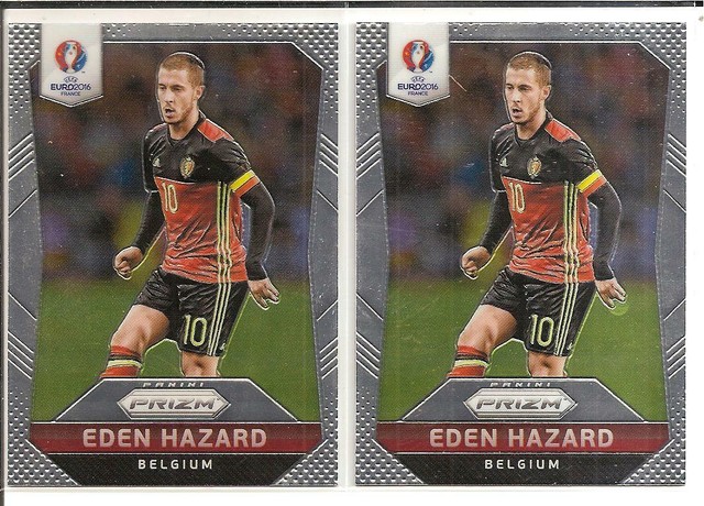 Eden Hazard 2016 Panini Prizm Soccer Card # 22 Lot (2 ...