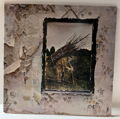A65 Led Zeppelin IV: 1971 Atlantic SD 7208 & SD 19129 - 2 Rock LP Versions -RARE
