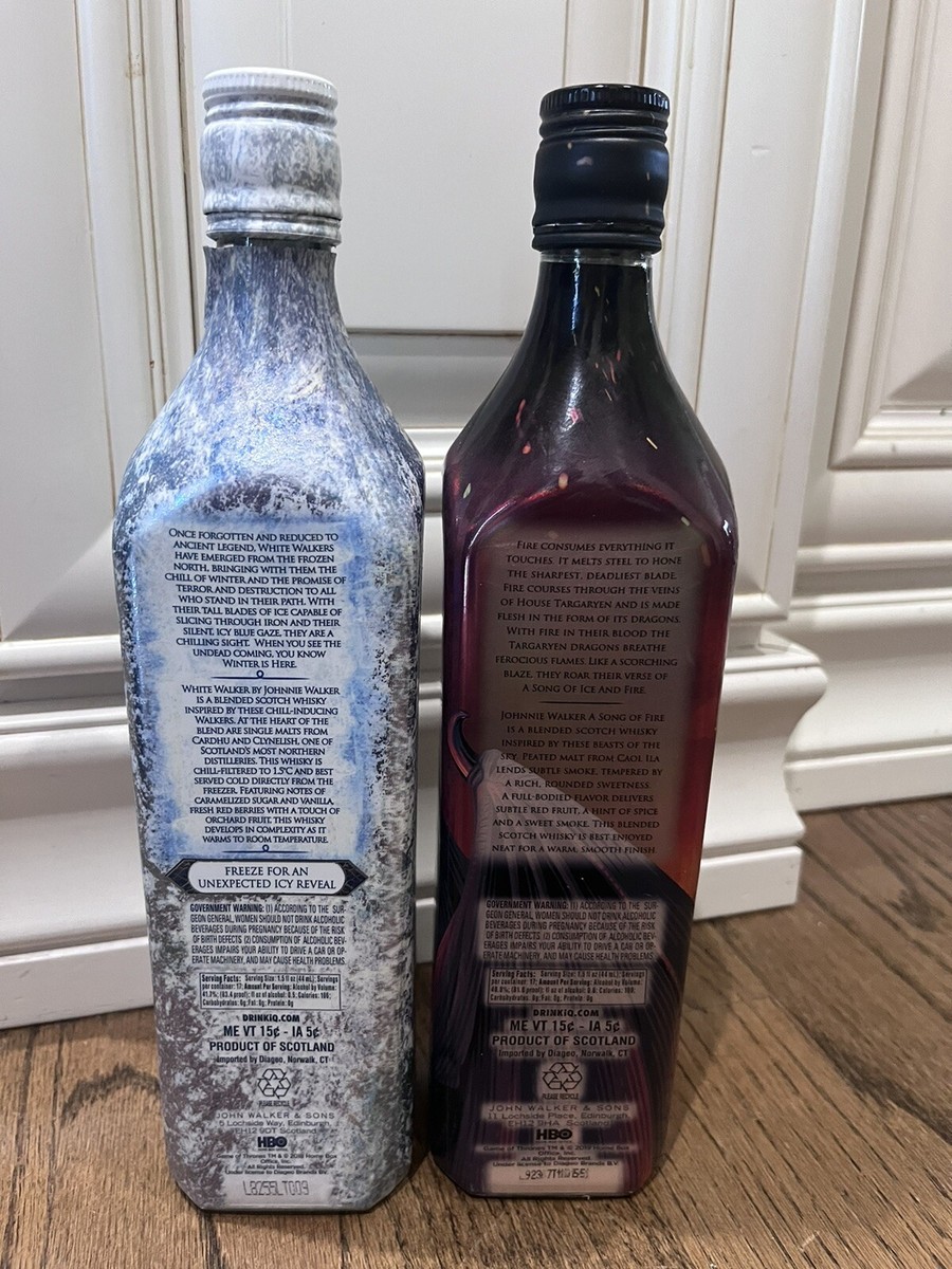 GAME OF THRONES-GOT-LIMITED EDITION by Johnnie Walker 2 EMPTY