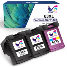 63 XL Ink Cartridges for HP 63 Deskjet 1110 1112 2130 2132 3630 3632 3636 lot