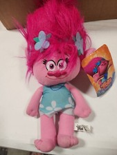Trolls Princess Poppy Plush Stuffed Toy 13  Doll Dreamworks Pink Hair