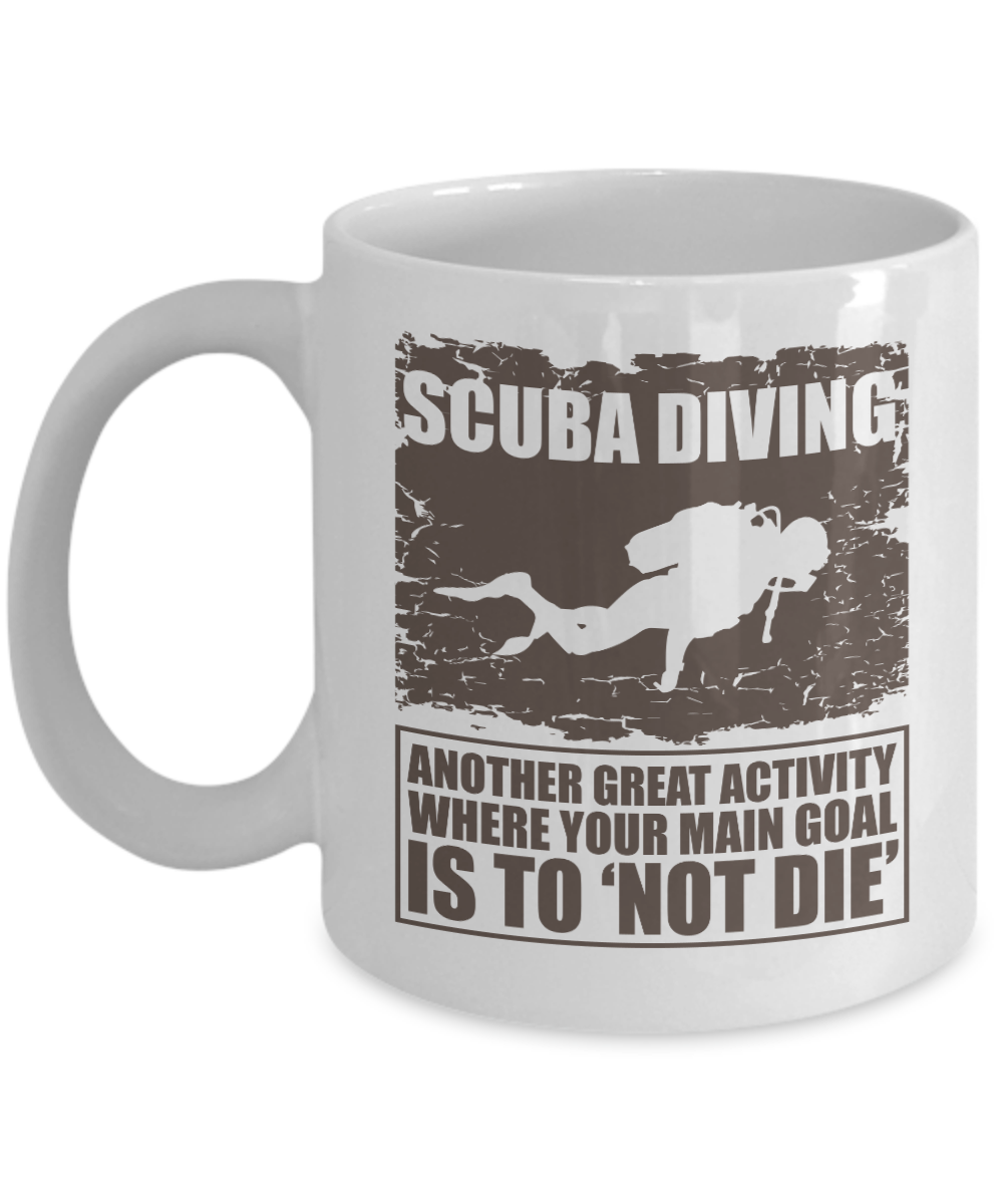 Scuba Diving Silhouette Coffee & Tea Mug