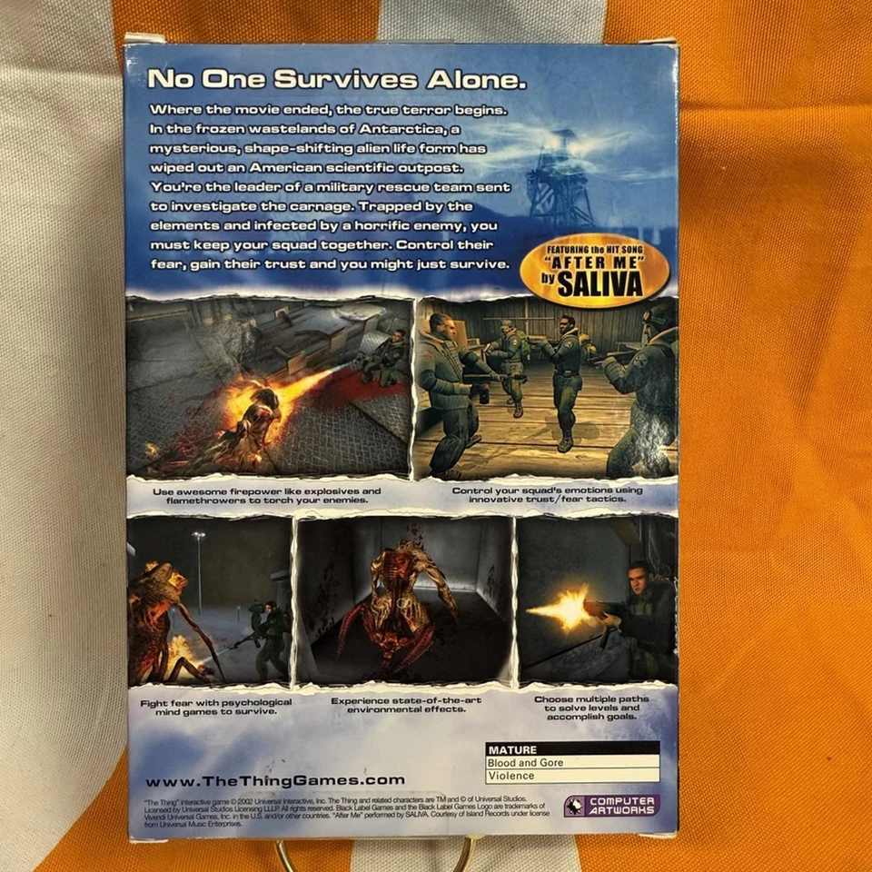 The Thing - PC CD-ROM Game Black Label SEALED Free Fast Shipping - Image 2 of 4