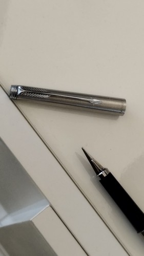 Stylo Plume BB Caran d'Ache - Léman - Bicolor Noir Argenté Rhodié