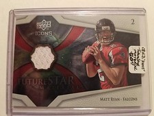  2008 Upper Deck Icons Future Stars Materials #FSM7 Matt Ryan : Atlanta Falcons