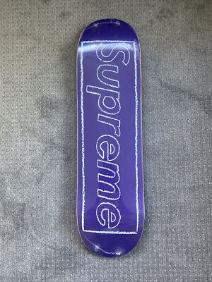 Supreme Kaws Skateboard Skate Deck Purple Ver SS21 Rare Limited