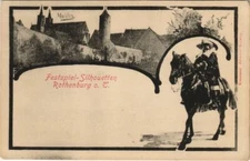 CPA AK Rothenburg Festspiel, Silhouetten GERMANY (1076695)