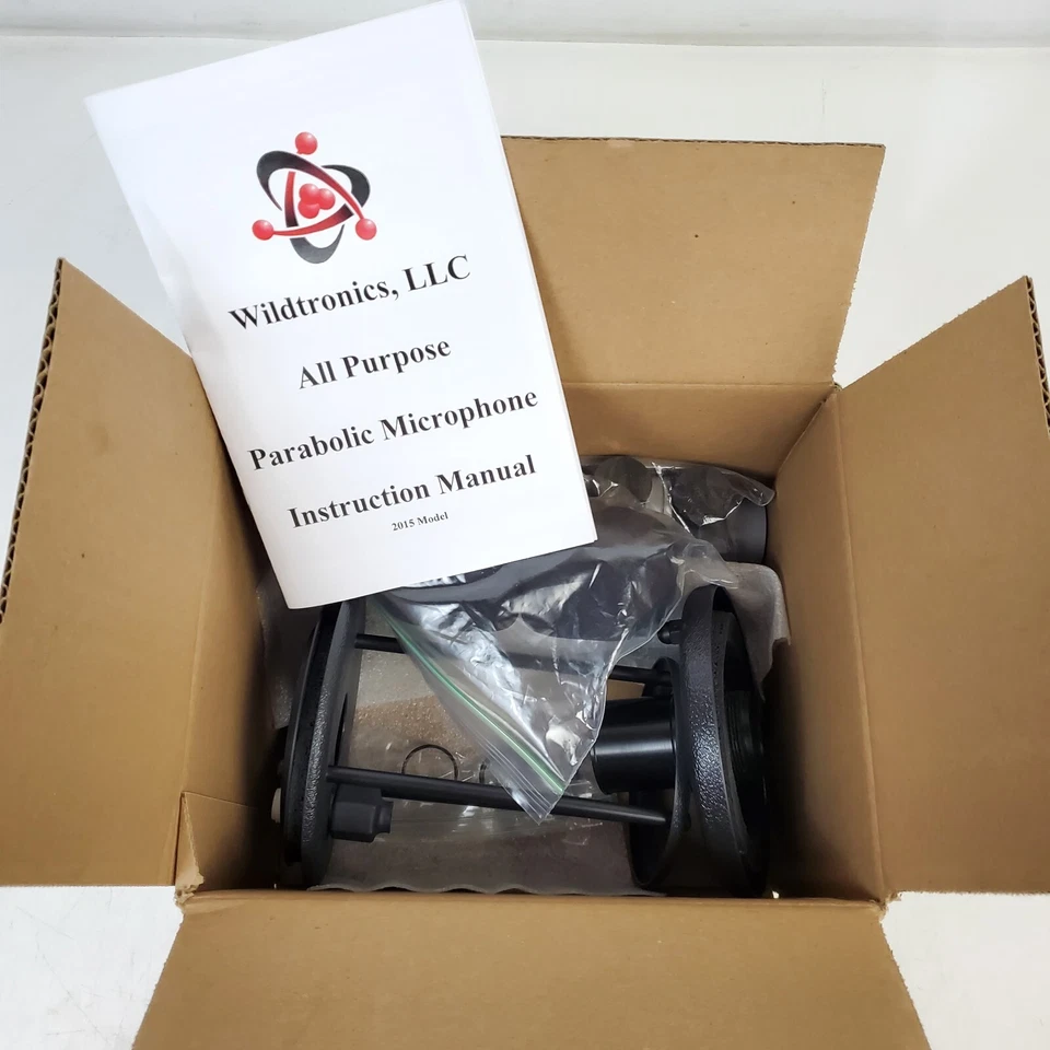 Kit de microfone parabólico para todos os fins Wildtronics novo - Imagem 3 de 4