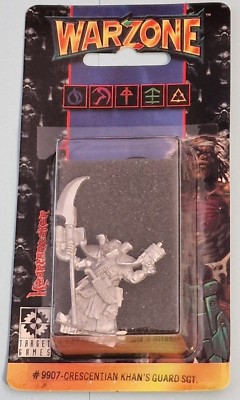 WARZONE CRESCENTIAN KHAN'S GUARD SGT 9907 Mutant Chronicles Miniatur Sealed