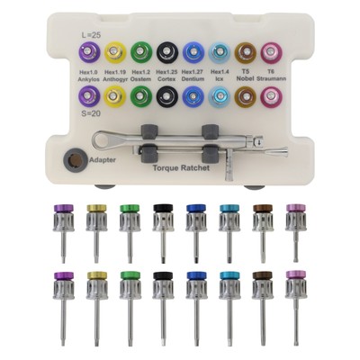 Universal Implant Prosthetic Kit Torque Wrench Manual Screwdriver