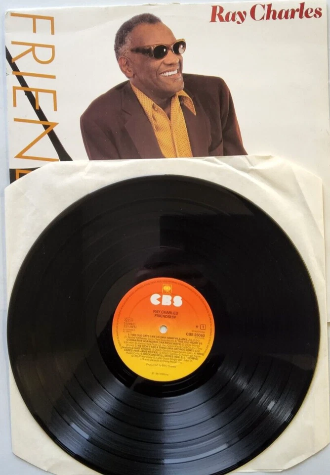 Ray Charles - Friendship (feat. Johnny Cash/Willie Nelson) LP Album vinyl record Foto 2 de 4
