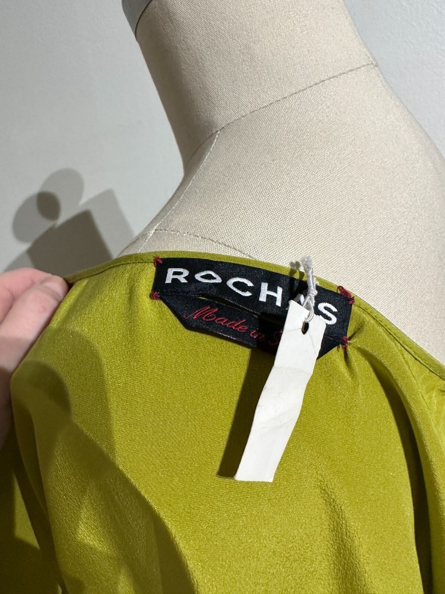 rochas dress green Rhinestone Embellished Chiffon Formal Evening Dress with Lantern Sleeves main image 0