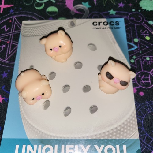 Crocs Handmade Jibbitz 3pc 3d Pigs Pig Piggie Set 2 Plop Porker