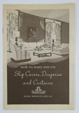 Vintage 1948 SEARS, ROEBUCK and CO Booklet - How To Make Slip Covers & Curtains