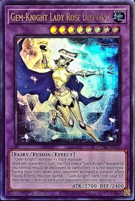 Yu-Gi-Oh! -  Gem-Knight Lady Rose Diamond MP24-EN157 - 1st Edit. - Ultra - NM/M
