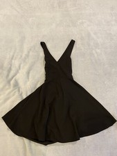 NWT Lulus Black Small Little Black Dress Straps Back Zip Poly Spandex Stretch S