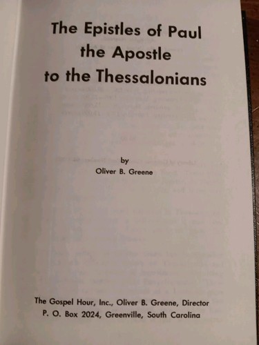 The Epistles of Paul the Apostle to the Thessalonians Vintage Hardcover No Jacke - Picture 4 of 8
