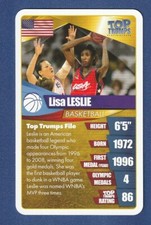 LISA LESLIE 2020 Top Trumps Top Women Athletes Game Card Basketball USA WNBA*