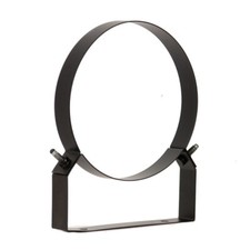 Wall Bracket Twin Wall Flue Pipe Black 50mm Fixed Support Multifuel Wood Stoves