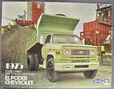 1975 Chevrolet CS-60 Dump Truck Brochure Sheet Excellent Original 75 GM-Mexico
