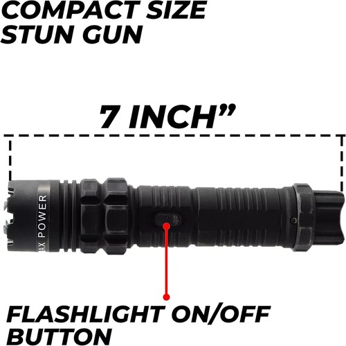 FIGHTSENSE HEAVY DUTY STUN GUN WITH LED FLASHLIGHT FOR WOMEN SELF DEFENSE - Picture 53 of 91