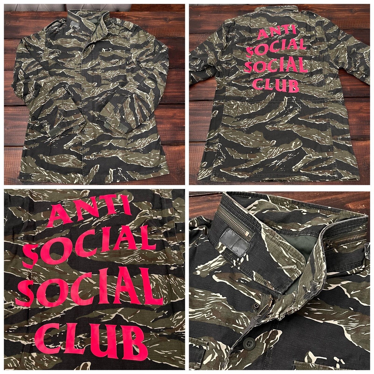 Anti Social Social Club x Alpha Industries Tiger Camo M-65 Jacket 