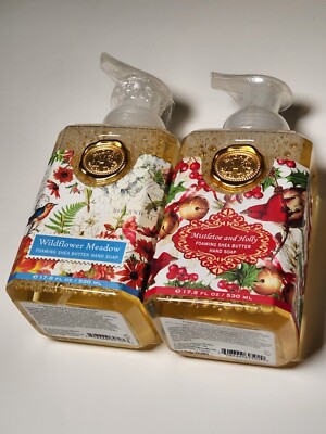 2 Pack-Michel Design Works Foaming Hand Soap WildFlower Meadow Bird Wild Flower
