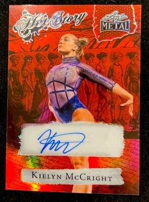 2024 Leaf Metal Women of Sport KIELYN McCRIGHT “Her Story” Red Prizm