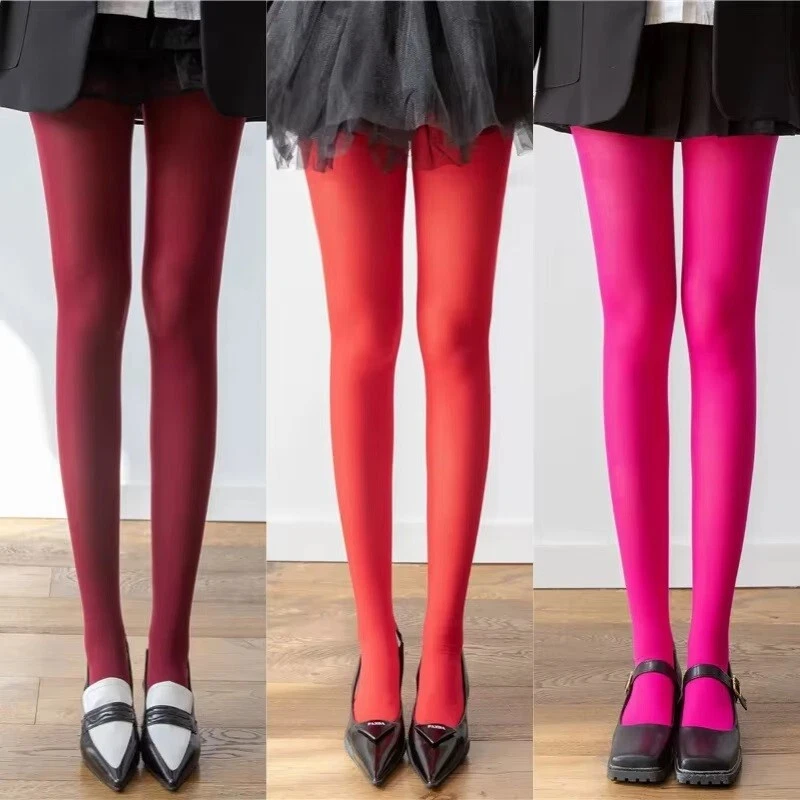 MUJER COLOR CARAMELO OPACO PANTIMEDIAS MEDIAS SEXY TERCIOPELO ADELGAZANTE Foto 4 de 4