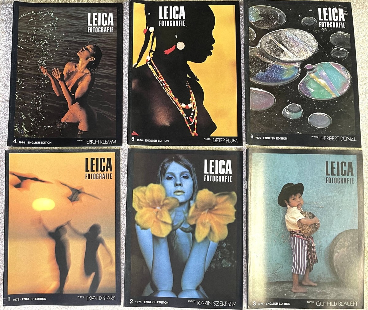 Leica Fotografie Magazines 1976 English Edition ( Complete Issues