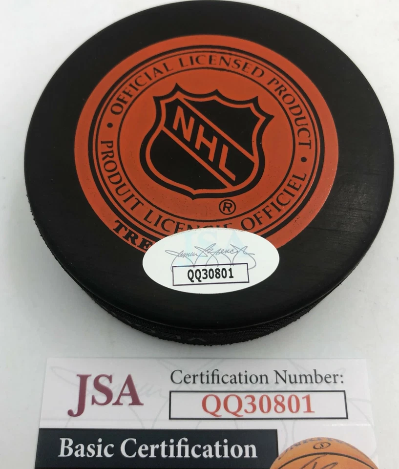 Bobby Hull Chicago Blackhawks Autógrafo Firma JSA Auténtico Disco de Hockey Certificado de Autenticidad Foto 3 de 3