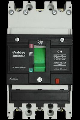 CRABTREE 100 AMP 50kA DREIPOLIG MCCB POWERSTAR 7PBFH3100