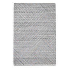 Hand Woven Kilim Polypropylene Area Rug Contemporary Light Gray BBH Home BBDP000