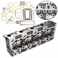 For Kubota Kubota V1902 Complete  Cylinder Head WITH Valves and Full Gasket Set