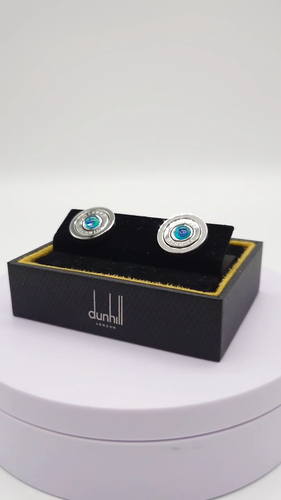 ALFRED DUNHILL Gyro Topaz Cufflinks BOXED 19FUS8227040TU Genuine - Video 1 of 1