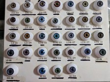 ACRYLIC LIFE LIKE DOLL EYES 18mm HALF ROUND